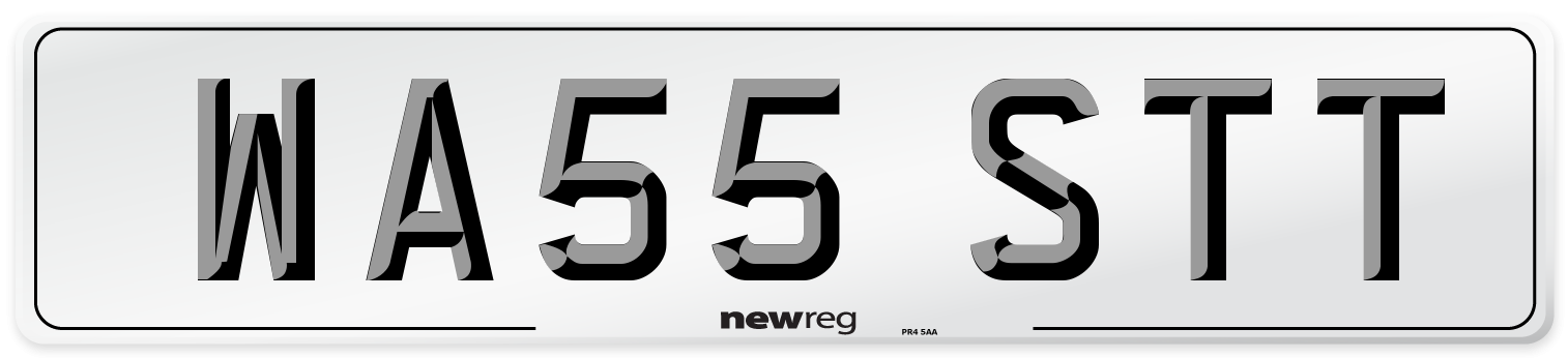 WA55 STT Number Plate from New Reg